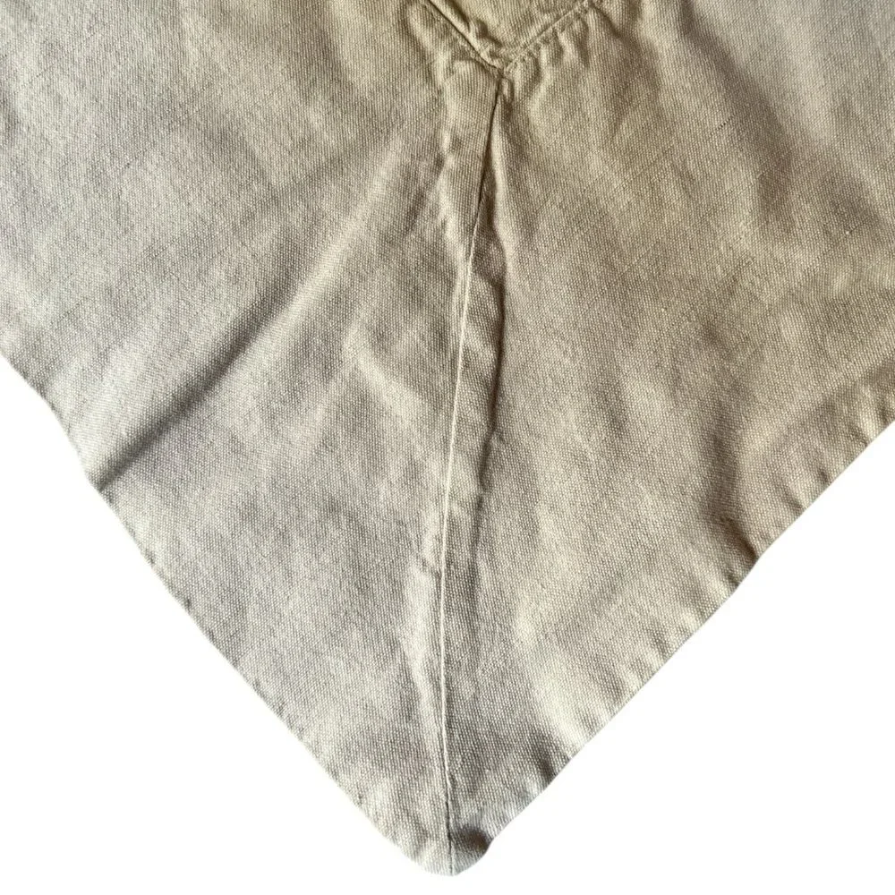 Williams Sonoma Tablecloth Beige Linen Cotton Blend 4.75